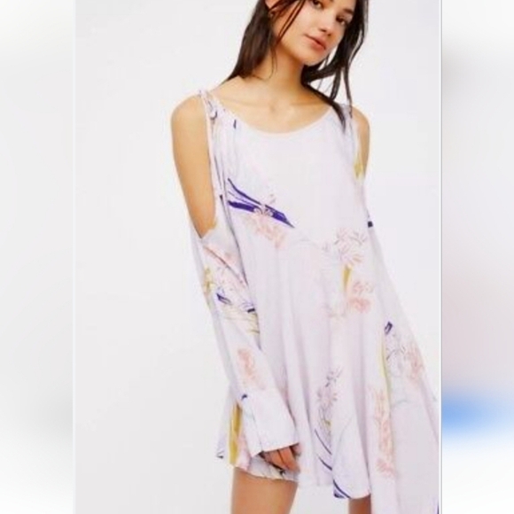 Free People Clear Skies Cold Shoulder Tunic top size XS - Picture 5 of 7